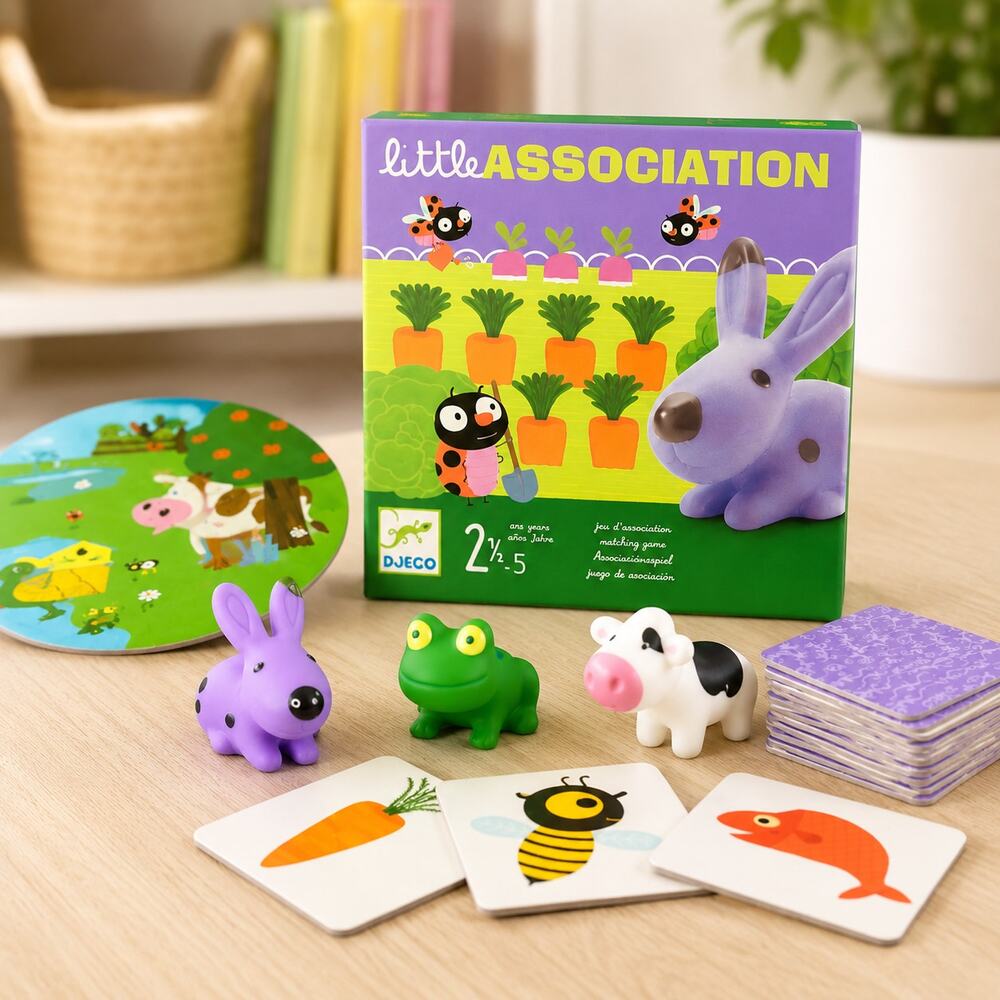 Djeco Little Association Toddler Matching Game NIB French Learning Toy 2-5